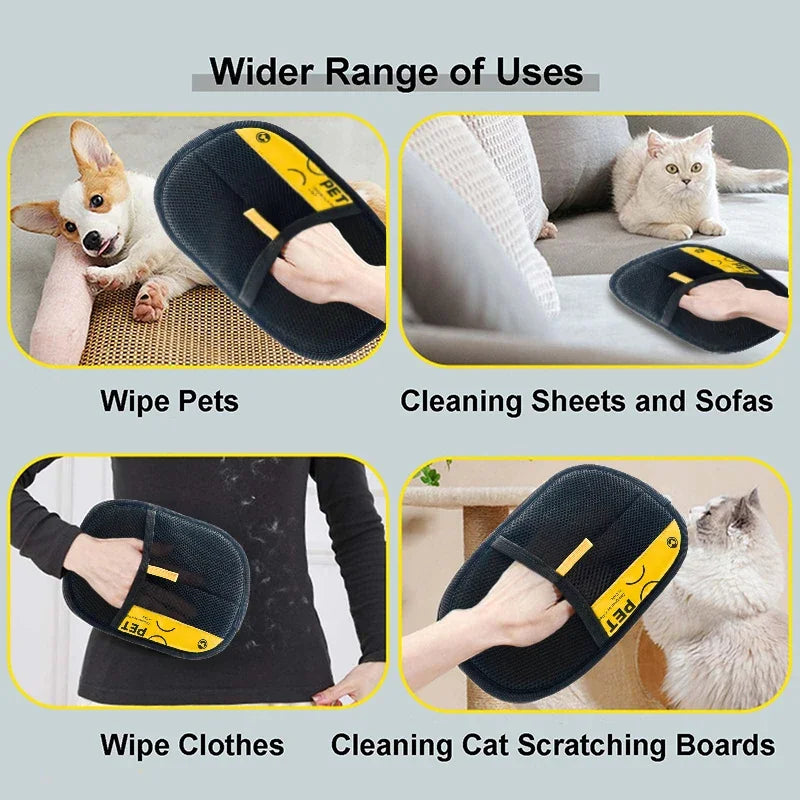 Reusable Pet Hair Remover Glove — Easy Fur Cleaning Tool