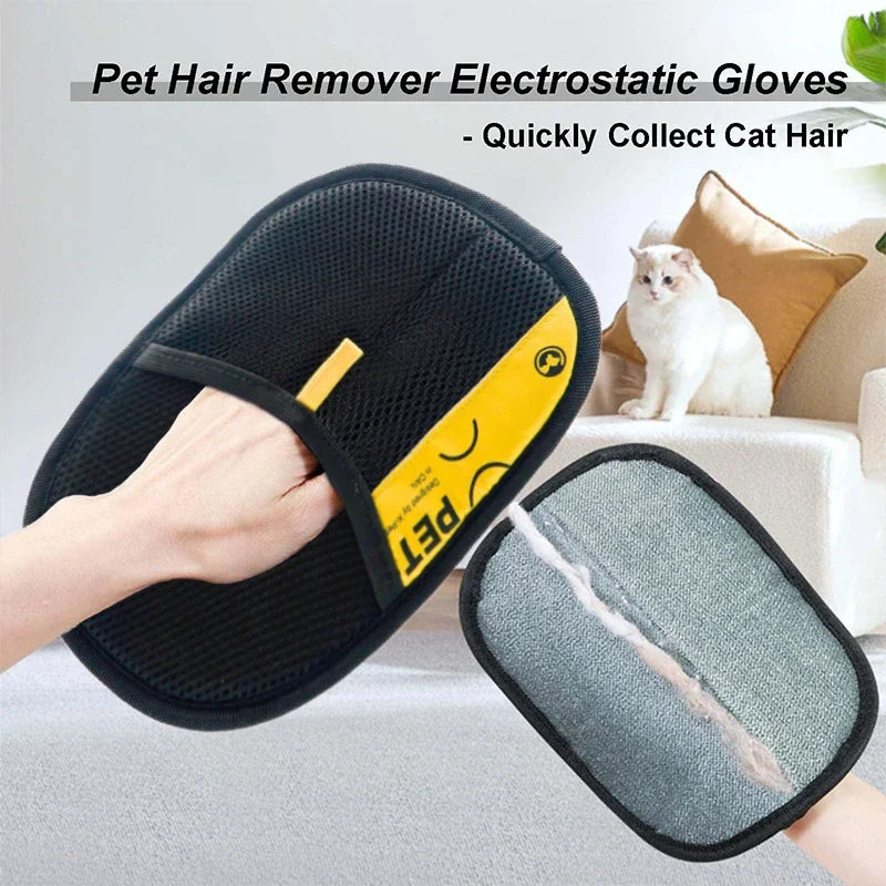 Reusable Pet Hair Remover Glove — Easy Fur Cleaning Tool