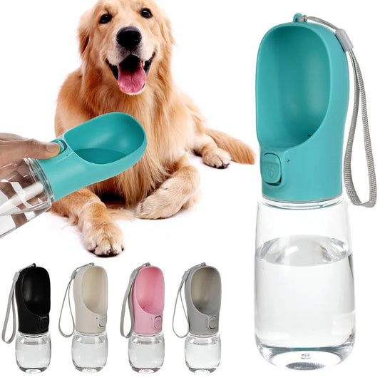 Leak-Proof Portable Dog Water Bottle with Bowl